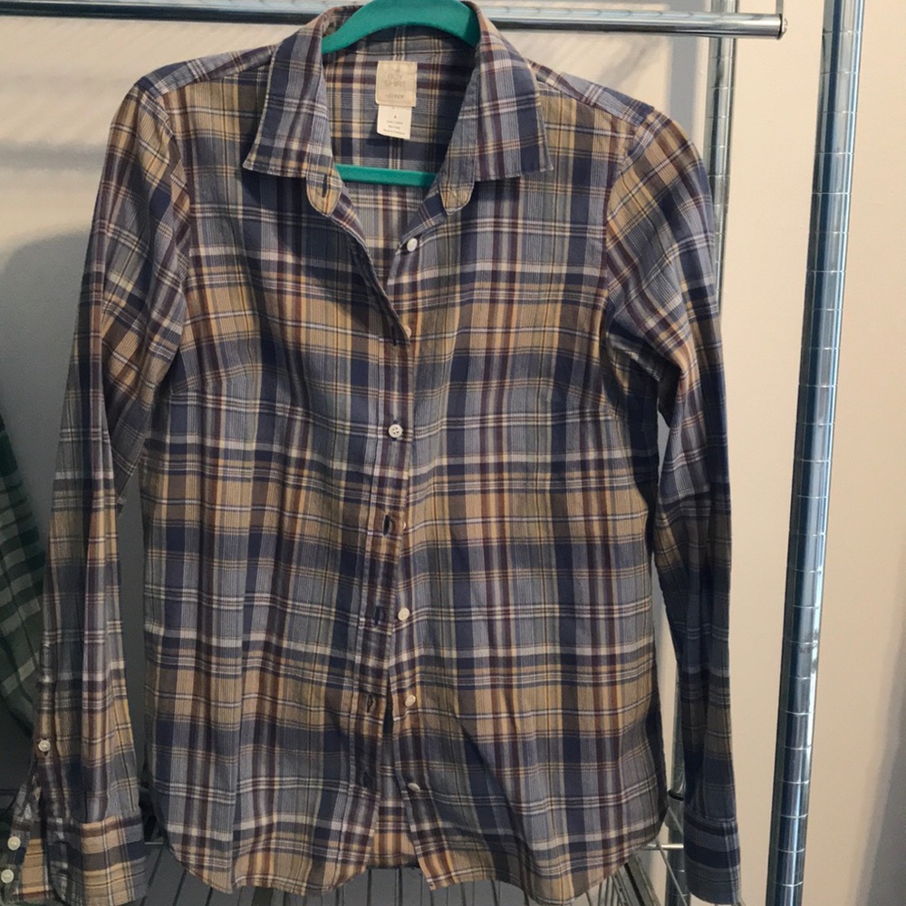 J. Crew plaid button up